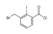 3-(bromomethyl)-2-iodobenzoyl chloride Structure