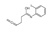 N-(2-iodophenyl)hexa-4,5-dienamide结构式