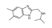 (5,6-Dimethyl-1H-benzoimidazol-2-ylmethyl)-isopropyl-amine Structure