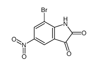 7-bromo-5-nitro-1H-indole-2,3-dione Structure