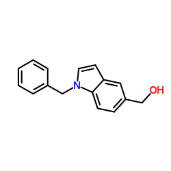 (1-Benzyl-1H-indol-5-yl)methanol结构式