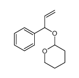 2-(1-phenylprop-2-enoxy)oxane结构式