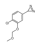 3-[4-chloro-3-(methoxymethoxy)phenyl]-3H-diazirine结构式
