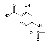 2-hydroxy-4-(methanesulfonamido)benzoic acid结构式