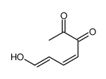 7-hydroxyhepta-4,6-diene-2,3-dione结构式