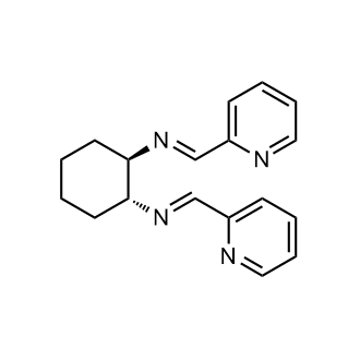 N,N'-((1R,2R)-cyclohexane-1,2-diyl)bis(1-(pyridin-2-yl)methanimine) Structure