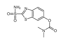 (2-sulfamoyl-1,3-benzothiazol-6-yl) N,N-dimethylcarbamate结构式