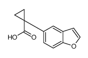 1-(benzofuran-5-yl)cyclopropanecarboxylic acid structure