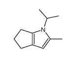 Cyclopenta[b]pyrrole, 1,4,5,6-tetrahydro-2-methyl-1-(1-methylethyl)- (9CI)结构式