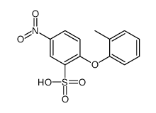 2-(2-methylphenoxy)-5-nitrobenzenesulphonic acid结构式