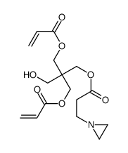 3-hydroxy-2,2-bis[[(1-oxoallyl)oxy]methyl]propyl aziridine-1-propionate structure