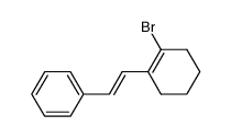 E-1-bromo-2-(2-phenylethenyl)cyclohexene Structure