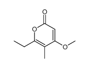6-Ethyl-4-methoxy-5-methyl-2H-pyran-2-on Structure