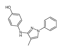 4-(4-methyl-1-phenyl-1H-pyrazol-3-ylamino)phenol结构式