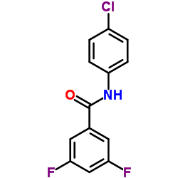 N-(4-Chlorophenyl)-3,5-difluorobenzamide结构式