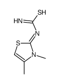 (E)-(3,4-dimethyl-1,3-thiazol-2-ylidene)thiourea结构式