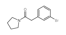 2-(3-Bromophenyl)-1-(pyrrolidin-1-yl)ethanone structure