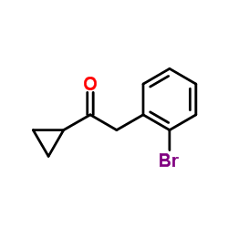 2-(2-Bromophenyl)-1-cyclopropylethanone结构式