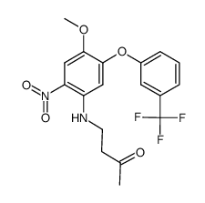 4-{N-[4-methoxy-2-nitro-5-(trifluoromethylphenyloxy)]phenylamino}-2-butanone Structure