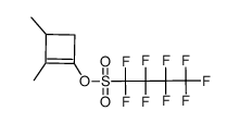 2,3-dimethyl-1-cyclobutenyl nonaflate结构式