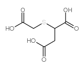 Butanedioic acid,2-[(carboxymethyl)thio]- Structure