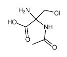2-acetylamino-2-amino-3-chloro-propionic acid Structure