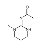 2-acetylimino-1-methylhexahydropyrimidine Structure