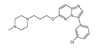 3-(3-chloro-phenyl)-6-[3-(4-methyl-piperazin-1-yl)-propoxy]-imidazo[1,2-b]pyridazine Structure