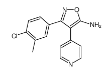 5-Amino-3-(4-chloro-3-methylphenyl)-4-(4-pyridyl)isoxazole结构式