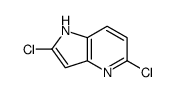 2,5-二氯-1H-吡咯并[3,2-b] 吡啶结构式