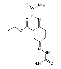 2,5-disemicarbazono-cyclohexanecarboxylic acid ethyl ester结构式