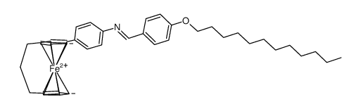 3-[4-(4-dodecyloxybenzaldimino)phenyl][3]ferrocenophane结构式