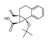 1-tert-Butoxy-6-ethenylbenzobicyclo<4.1.0>heptan-exo-7-carbonsaeure结构式