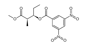 methyl (2R,3R)-3-(3',5'-dinitrobenzoyloxy)-2-methylpentanoate结构式