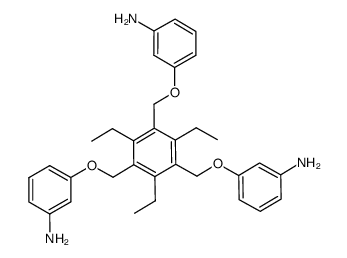 1,3,5-tris(3-aminophenoxymethyl)-2,4,6-triethylbenzene结构式
