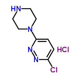 3-Chloro-6-piperazinopyridazine Hydrochloride Structure