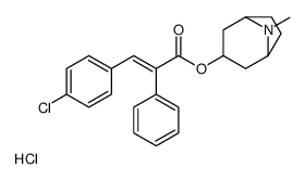 CINNAMIC ACID, p-CHLORO-alpha-PHENYL-, 3-TROPANYL ESTER, HYDROCHLORIDE , HYDRATE结构式