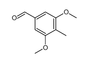 3,5-二甲氧基-4-甲基苯甲醛结构式