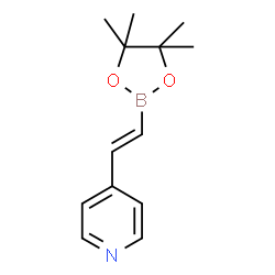 (E)-4-(2-(4,4,5,5-tetramethyl-1,3,2-dioxaborolan-2-yl)vinyl)pyridine结构式