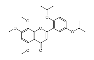 2',5'-diisopropyloxy-5,7,8-trimethoxyflavone结构式