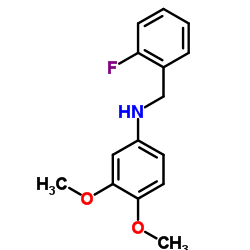 3,4-Dimethoxy-N-(2-fluorobenzyl)aniline structure