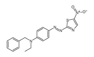 N-benzyl-N-ethyl-4-[(5-nitro-1,3-thiazol-2-yl)diazenyl]aniline结构式