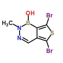 5,7-Dibromo-2-methylthieno[3,4-d][1,2,3]diazaborinin-1(2H)-ol Structure