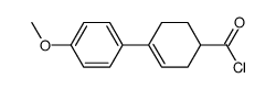 4'-methoxy-2,3,4,5-tetrahydro-[1,1'-biphenyl]-4-carbonyl chloride Structure