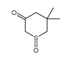 5,5-dimethyldihydro-2H-thiopyran-3(4H)-one 1-oxide Structure