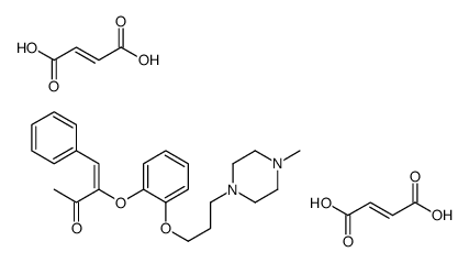 (Z)-but-2-enedioic acid,(Z)-3-[2-[3-(4-methylpiperazin-1-yl)propoxy]phenoxy]-4-phenylbut-3-en-2-one Structure