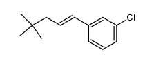 (E)-1-chloro-3-(4,4-dimethylpent-1-en-1-yl)benzene结构式