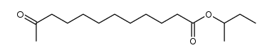 11-oxo-dodecanoic acid sec-butyl ester结构式