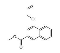 4-(2-丙烯-1-基氧基)-2-萘羧酸甲酯结构式