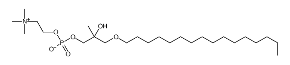 1-O-hexadecyl-2-C-methyl-3-phosphatidylcholine Structure